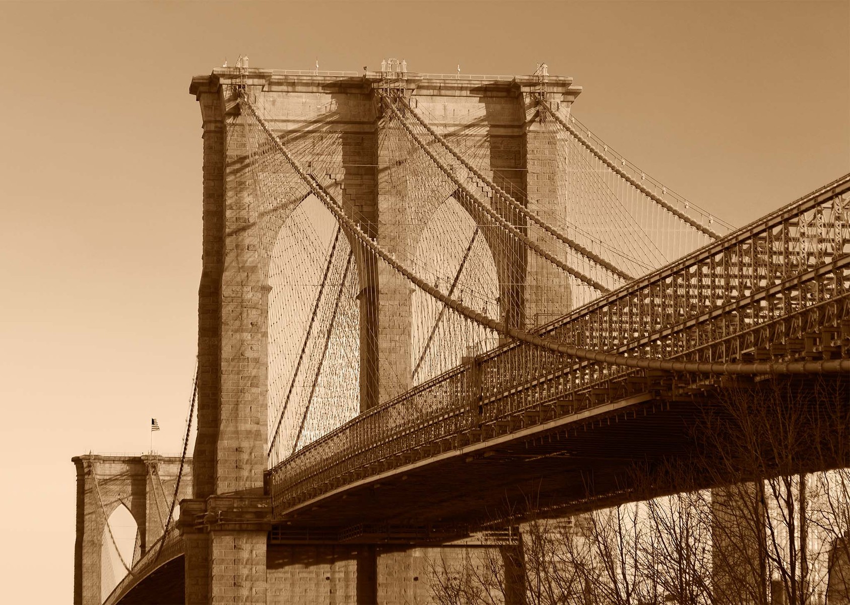 Brooklyn Bridge from Brooklyn looking towards Manhattan